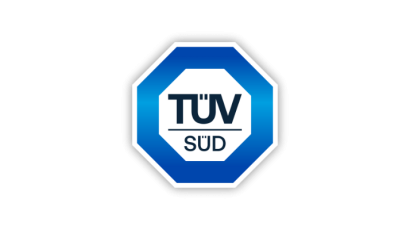 We are certified by TÜV SÜD.