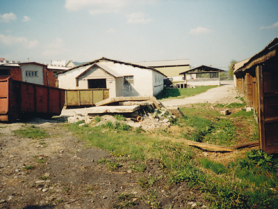 1999, het oorspronkekijke complex in Šebešťanová – voorbereiding van een bouwplaats 
